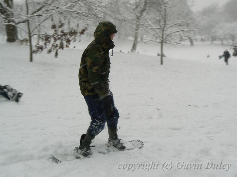 Skier, Snow, Greenwich Park P1070266.JPG